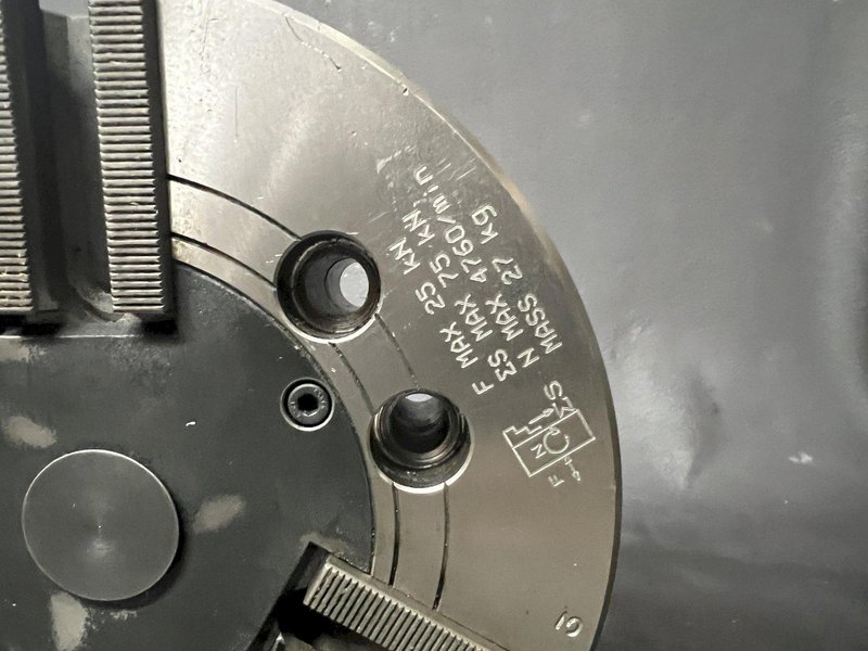 Kitagawa N-08 Used CNC 8" Closed Nose 3-jaw Power Chuck No Adapter