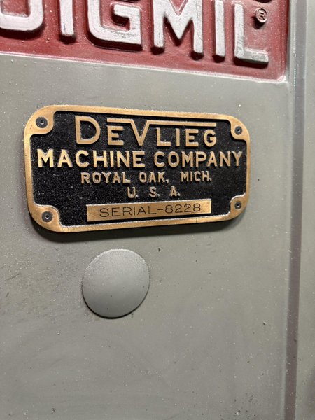 DEVLIEG 3H-48 BORING MILL. STOCK # 0546926