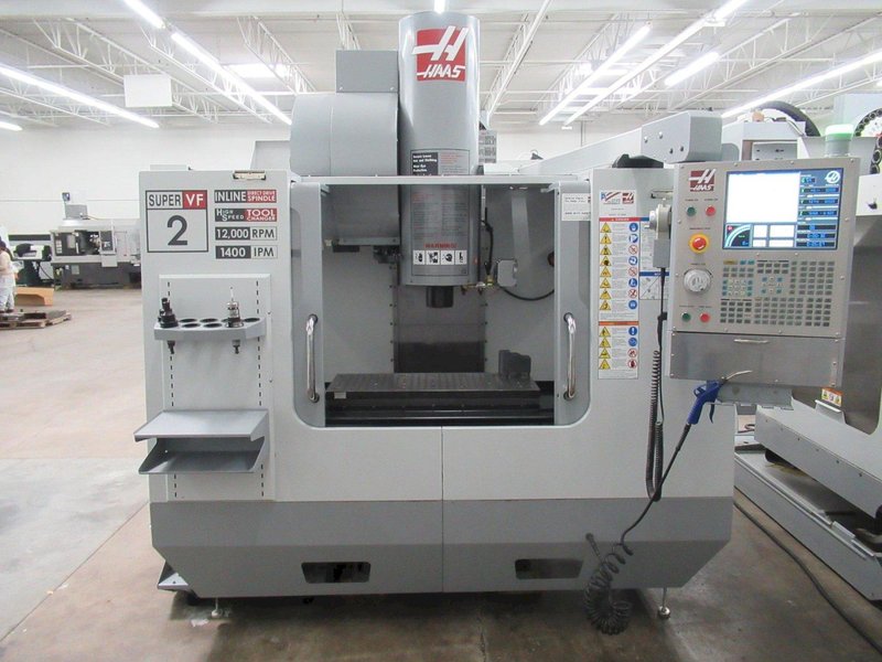 Haas VF-2SS CNC Vertical Machining Center, 12K Spindle, 24 Station ATC, Probing System, Coolant, Chip Auger