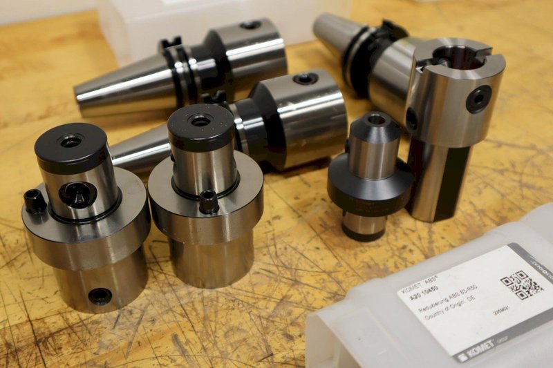 Komet A52 10160 CAT40 ABS63 Modular Tool Holders (3pcs) with Assorted ABS Adapters ***All New in Packages***- Auction Item