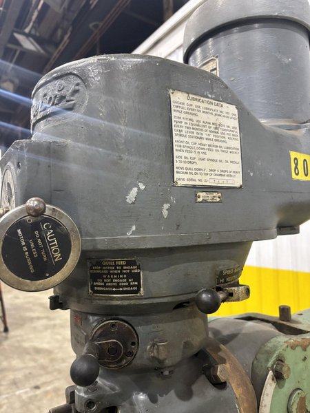 1.5 HP BRIDGEPORT SERIES I VERTICAL MILL / MILLING MACHINE: STOCK #20705