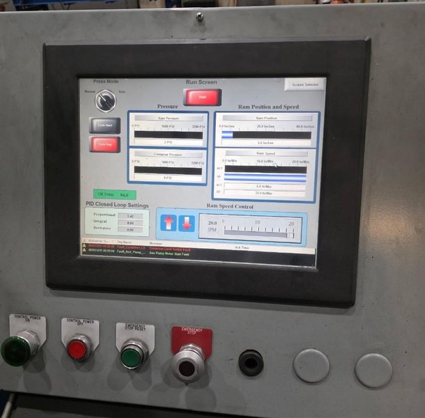 LOMBARD 300 TON OIL HYDRAULIC EXTRUSION PRESS (14598)