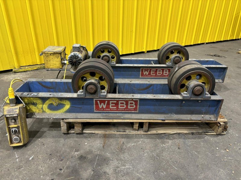 6,000 LBS WEBB MODEL #T6-PWR-IDL TANK TURNING ROLLS, POWER ROLL &amp; IDLER: STOCK #21644
