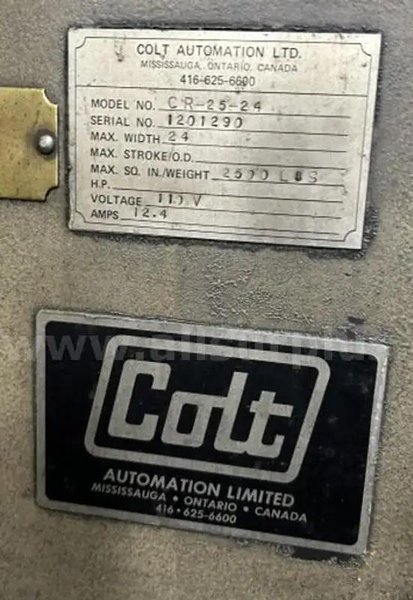 2,500 LB X 24" COLT AUTOMATION MODEL #CR-25-24 COIL REEL UNCOILER : YOBRO #25764