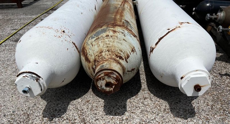 (3) 20&#039; LONG 2400 PSI VESSELS STOCK #3161