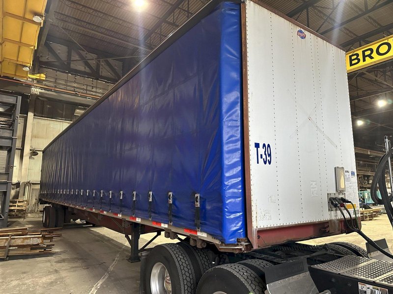 2007 X 53' UTILITY MFG  SLIDING CURTAIN-SIDE SEMI TRAILER: STOCK #19607