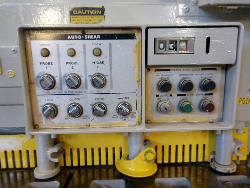 6&#039; X 10 GA CINCINNATI MODEL 1006-R POWER SQUARING SHEAR: STOCK #10613