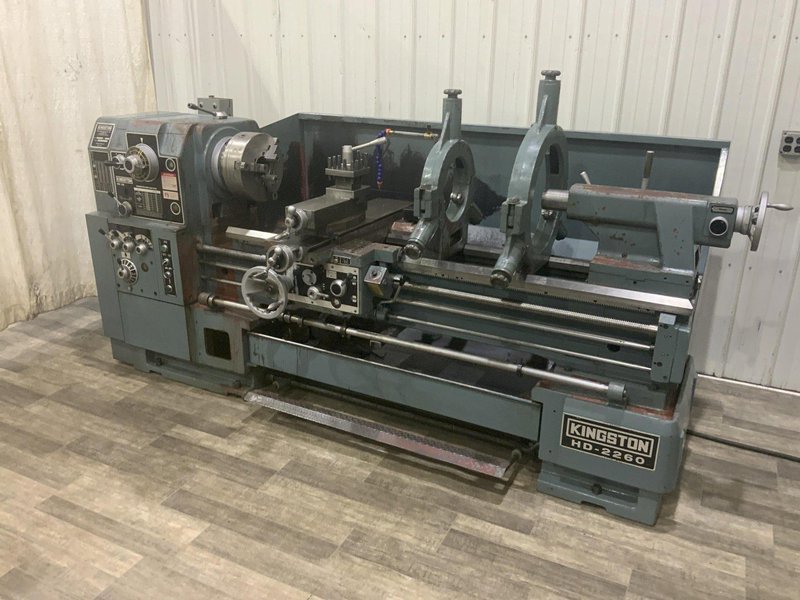 22" X 60" KINGSTON HORIZONTAL GAP BED ENGINE LATHE: STOCK #81158