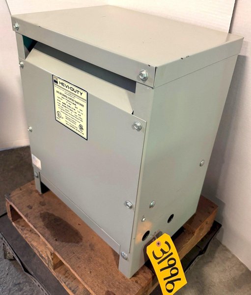 15 KVA HEVI-DUTY Transformer, HV 480, LV 208Y/120, 3 Phase