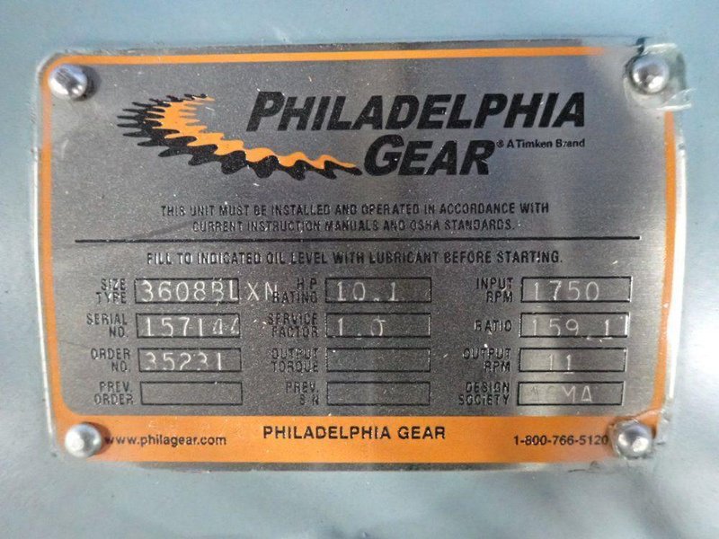 PHILADELPHIA GEAR GEARBOX