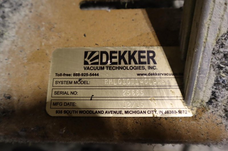 Dekker Vacuum Technologies RML010T1-01-AS Vacuum Pump- Auction Item