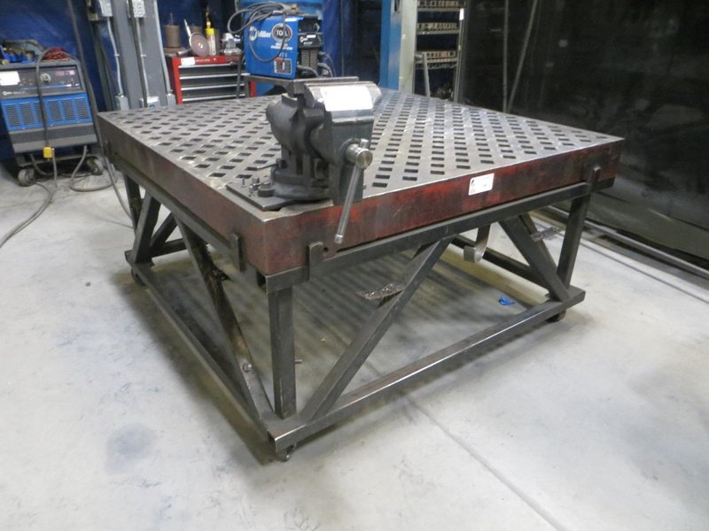 Heavy Duty Welding Table 60&quot; x 60&quot; w Stand, Portable on Casters- Auction Item