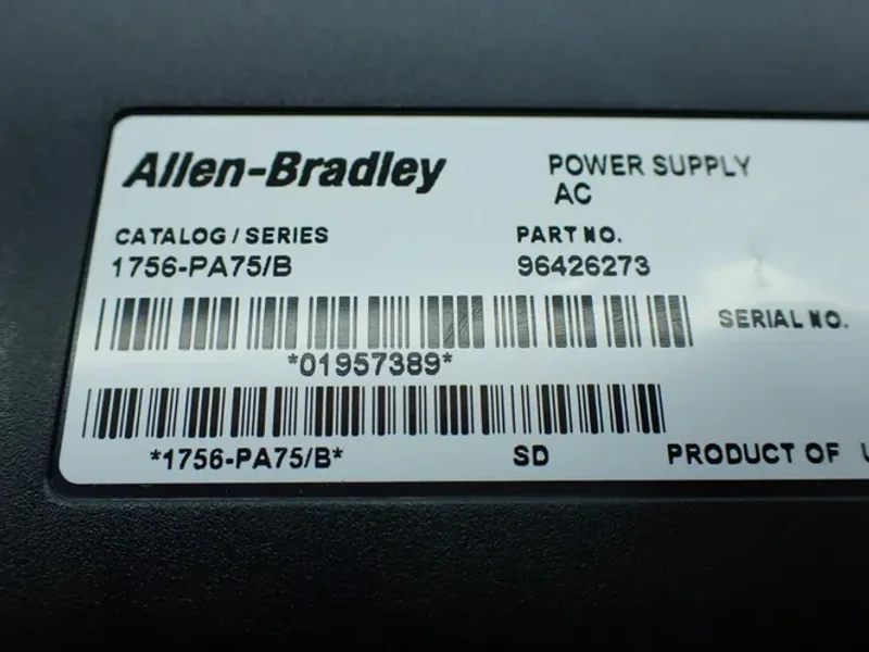 ALLEN-BRADLEY 10 SLOT CHASSIS W/PROCESSOR AND I/O MODULES  -  1756-A10