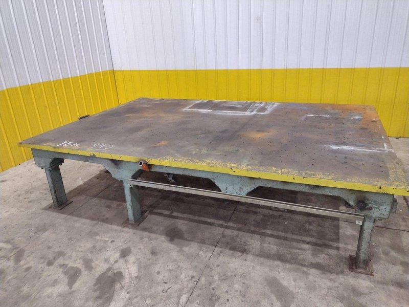 148&quot; X 98&quot; HEAVY DUTY STEEL LAYOUT WELDING SHOP TABLE: STOCK #23565