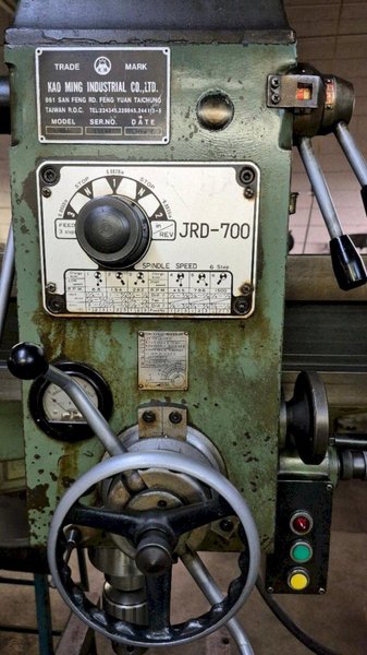 3&#039; X 8&quot; JET MODEL JRD-700 RADIAL ARM DRILL. STOCK # 1111425.