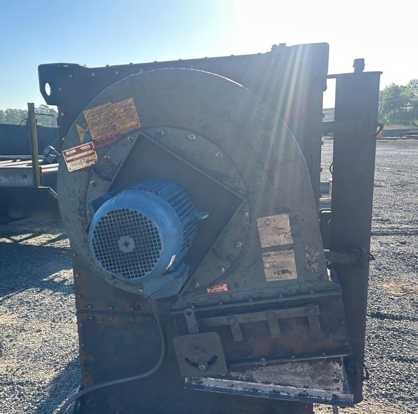 72" WIDE x 18" HIGH PANGBORN MODEL #ES1821-125 TOP &amp; BOTTOM PLATE SHOT BLAST MACHINE, WITH DUST COLLECTOR: YOBRO #25181