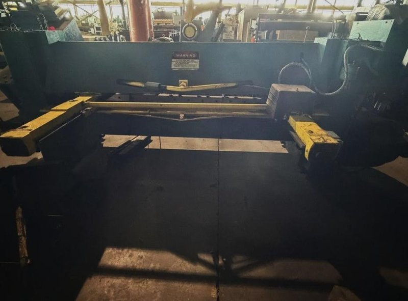 8' X 10 GA NIAGARA #68 SQUARING SHEAR. STOCK # 0758526