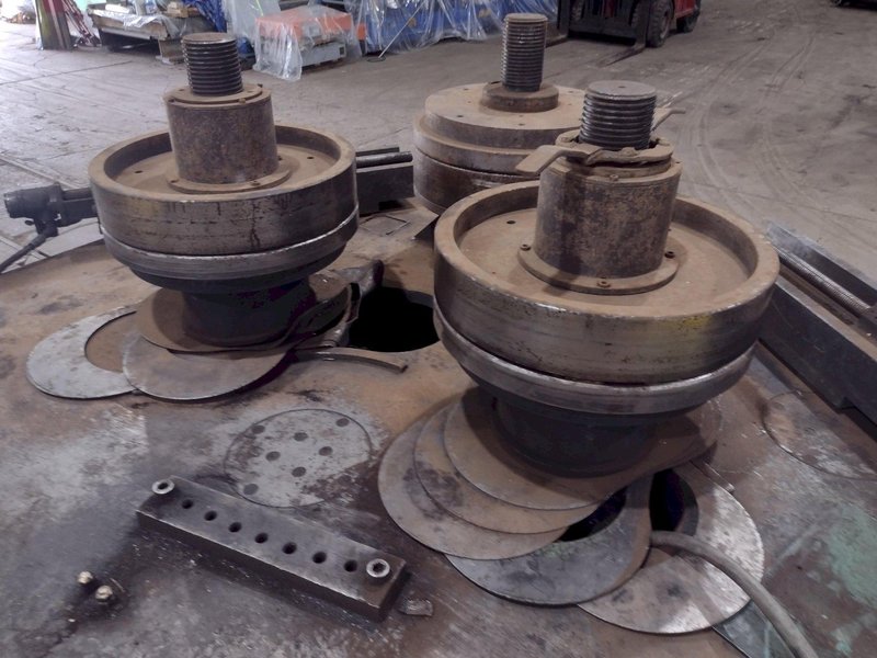 8" X 8" X 3/4" HAEUSLER MODEL #PHR-20VH HORIZONTAL &amp; VERTICAL HYDRAULIC PIPE &amp; ANGLE ROLL: STOCK #19133