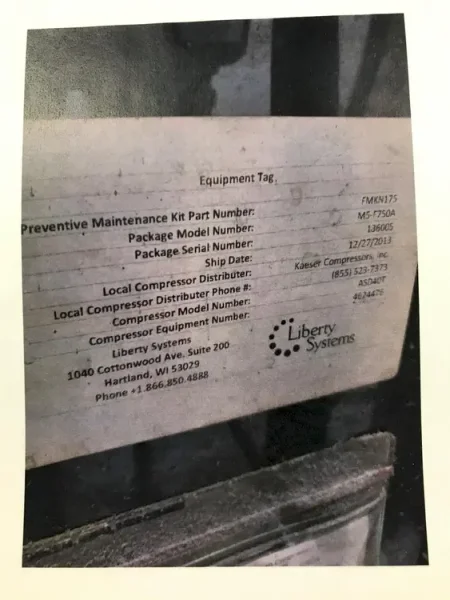 2013 LIBERTY M5-F750A | Miscellaneous