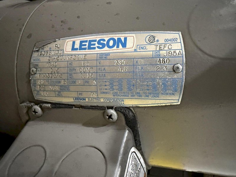 52” TIMESAVER MODEL #252-1M METAL BELT SANDER GRINDER: YOBRO 24763