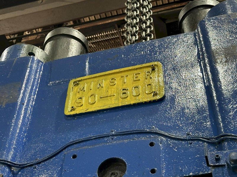 600 TON MINSTER MODEL #90-600 KNUCKLE JOINT PRESS 4.5&quot; STROKE: STOCK #23669