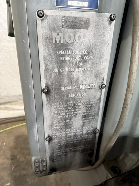 MOORE NO. 3 JIG GRINDER. STOCK # 0560025
