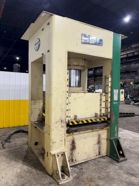 660 TON SUTHERLAND MODEL #HD1 HYDRAULIC 4 POST GUIDED RAM PRESS 15&quot; STROKE: YOBRO #24088
