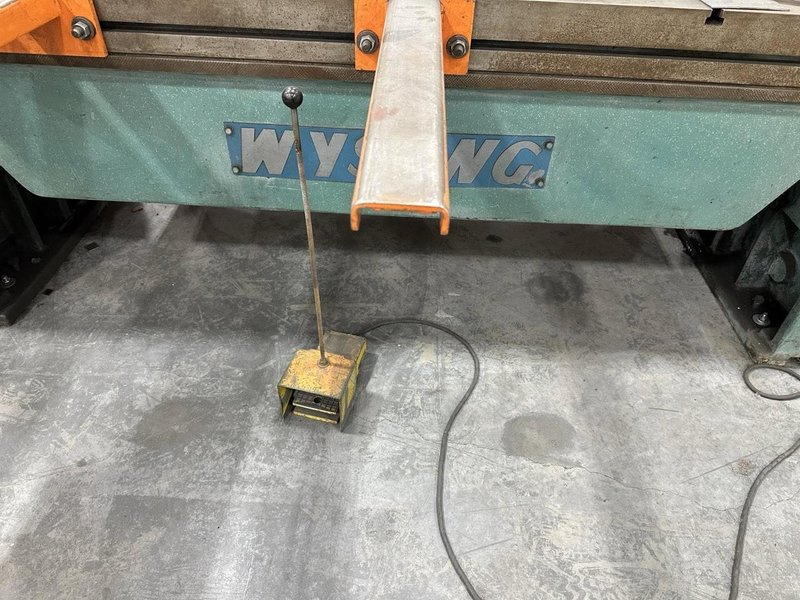 6’ X 10GA WYSONG MODEL 1072 HEAVY DUTY MECHANICAL SQUARING SHEAR