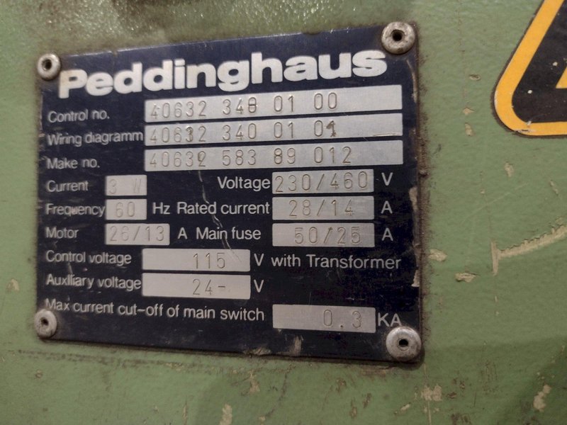 110 TON PEDDINGHAUS &quot;PEDDIWORKER&quot; 1100G HYDRAULIC IRONWORKER: STOCK #22724