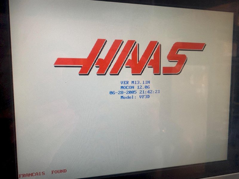 2005 HAAS VF-3D VERTICAL MACHINING CENTER