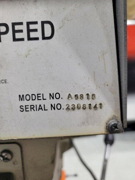 15" WILTON MODEL #A5816 VARIABLE SPEED SINGLE SPINDLE DRILL PRESS : YOBRO 26291