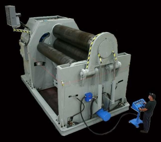 1 - NEW WDM HYDRAULIC INITIAL PINCH PLATE BENDING MACHINE, MODEL #: 404-24-10