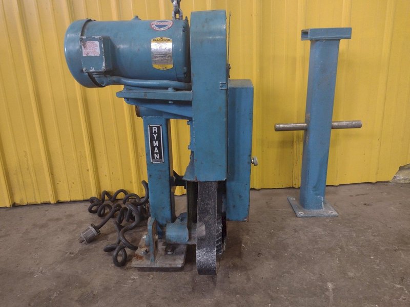 7.5 HP RYMAN ENGINEERING MODEL #712L LATHE TOOL POST GRINDER ABRASIVE BELT GRINDING HEAD: STOCK #15246