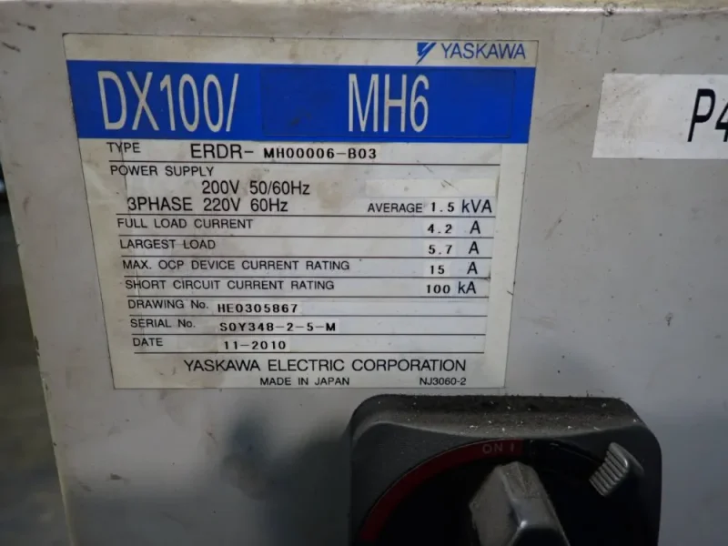 YASKAWA MOTOMAN ROBOT  -  MH6