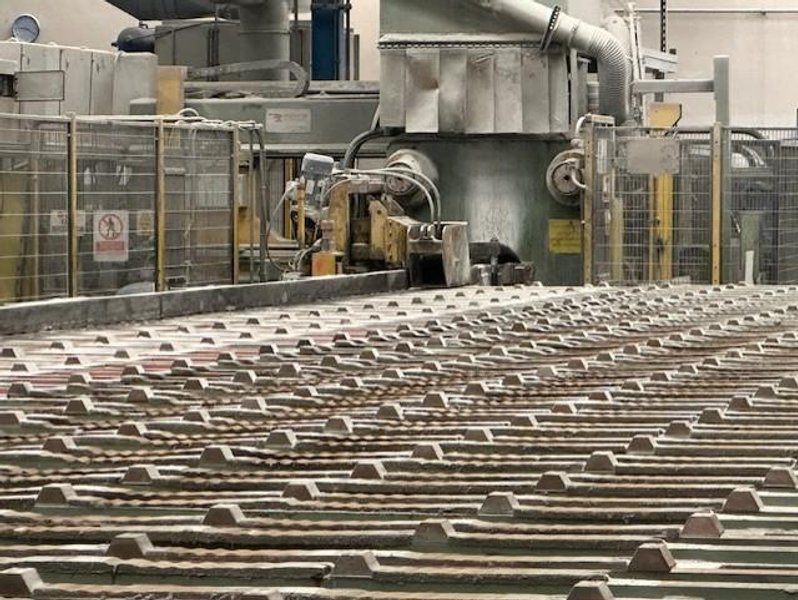 1250 MT PRESEZZI BRASS ROD OIL HYDRAULIC EXTRUSION PRESS  LINE W/ OCN HANDLING SYSTEM  Stock # 14498