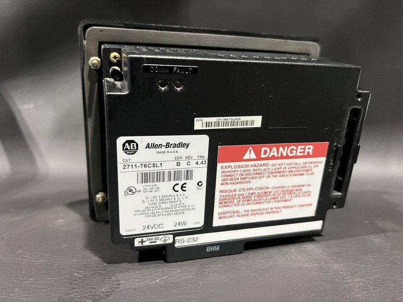 Allen Bradley PanelView 600 CNC HMI Unit 2711-T6C5L1 | Color DH-485 SLC 500