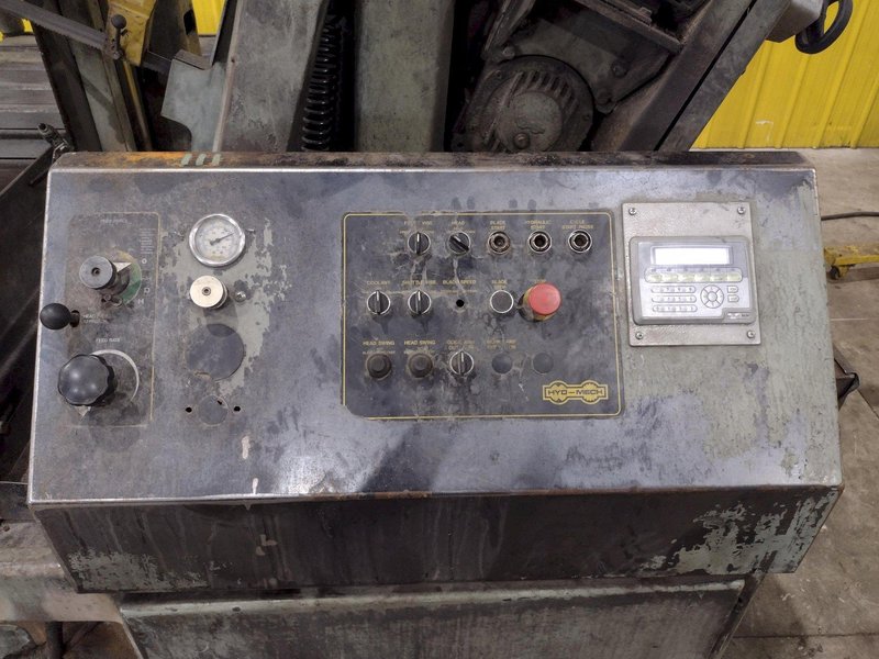16" x 16" HYD-MECH MODEL #M-16A AUTOMATIC HORIZONTAL BANDSAW WITH POWER MITRE SWIVEL: STOCK #23419