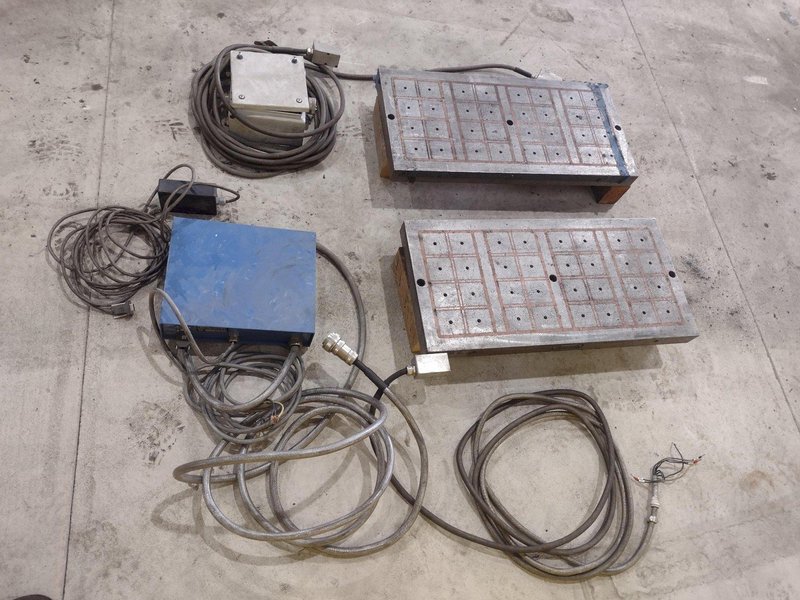 14&quot; x 29&quot; TECNOMAGNETE MODEL #QX408UMK6 MAGNETIC SURFACE CHUCK &amp; CONTROLS: STOCK #20552