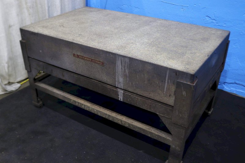 36&quot; X 60&#039; X 10&quot; GRANITE PLATE WITH STAND: STOCK #73520