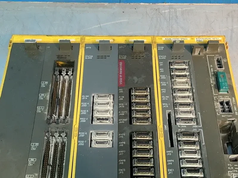 FANUC PLC CHASSIS W/MODULES  -  A16B-2201-0856