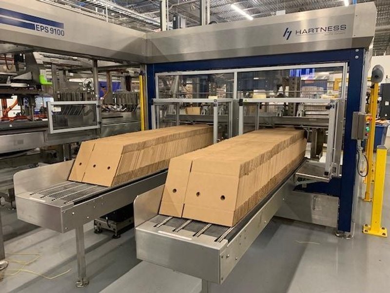 ITW Hartness EPS 9100 Case Packer – 2018 – High-Speed Case Packing Machine