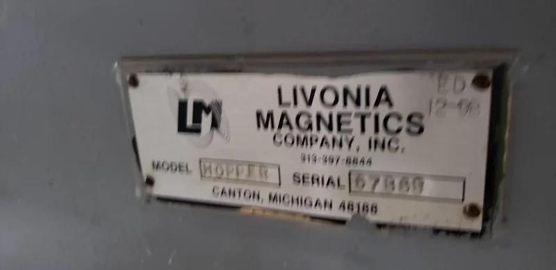 36" x 36" x 49" deep overhead hopper