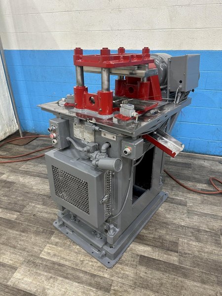 12 TON TISHKEN 4 POST CUTOFF PRESS: STOCK #78450
