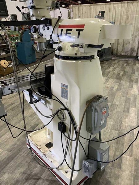 3 HP JET MODEL JTM-4VS VERTICAL RAM TYPE MILL: STOCK # 4152