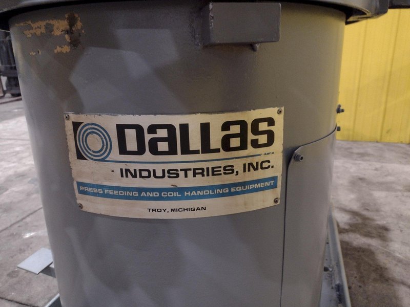 6,000 LBS X 18&quot; DALLAS MODEL #DDCR-1860 PULL OFF DOUBLE END COIL REEL UNCOILER: STOCK #22331