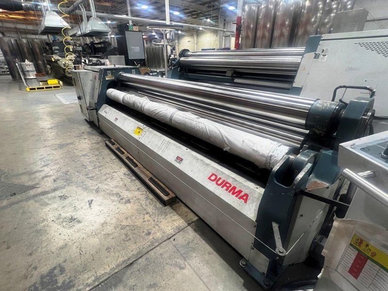 10' x 15"/64" DURMA MODEL HRB-4 3206 4-ROLL CNC PLATE ROLL