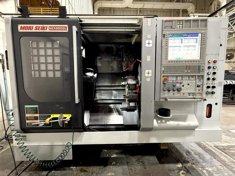 Mori Seiki NZX2500/600L Twin Turret CNC Lathe, 2012 -Chip Conveyor, Tooling