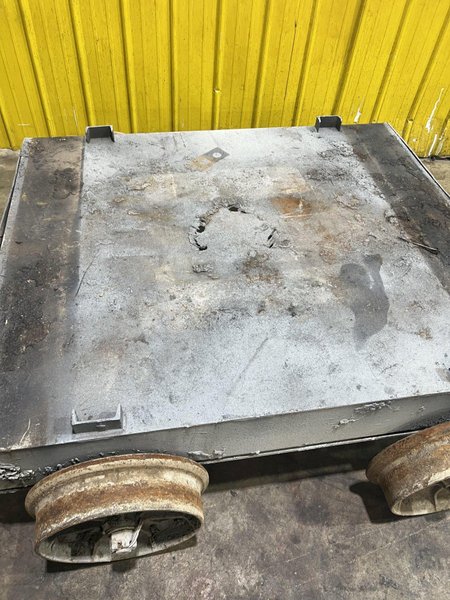 60" X 50" RAILROAD WORK DOLLY / TRANSFER CART: STOCK #17182