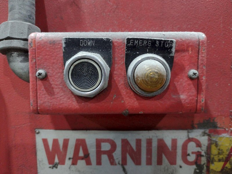 50 TON x 6' AMADA MODEL #RG50 HYDRAULIC PRESS BRAKE NC9-EX CONTROL, 1987: STOCK #19273