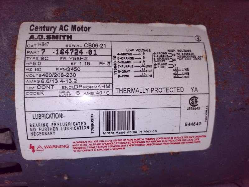 2,500 CFM 5 HP AIR QUALITY ENGINEERING MODEL #AQE4000 FUME COLLECTOR: STOCK #19643